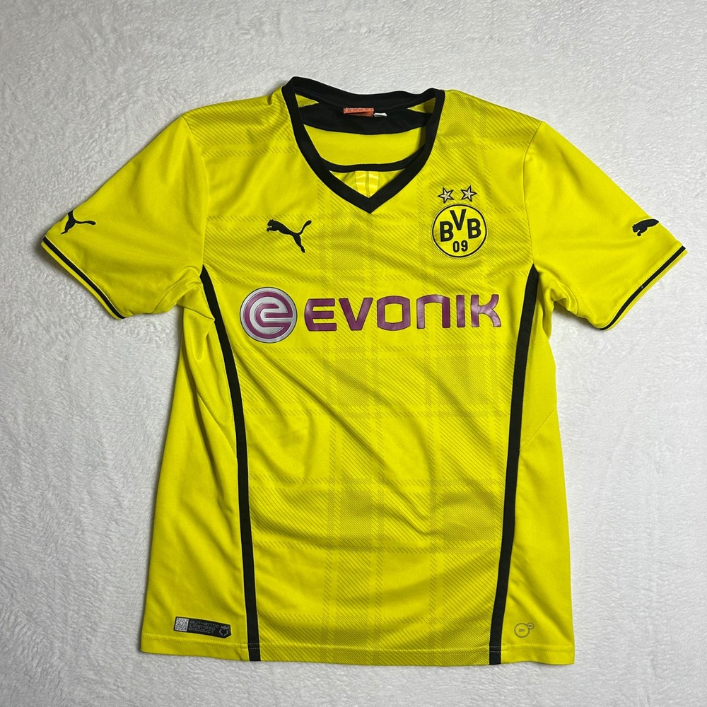 Puma Borussia Dortmund BVB Home Soccer Jersey Yellow Mens Size Medium Sportswear